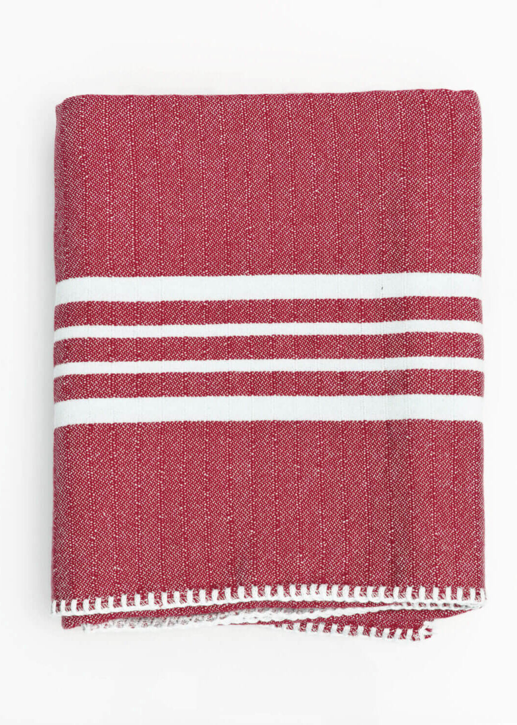 Fringe-Free Farmhouse Turkish Towel — Lightweight & Absorbent