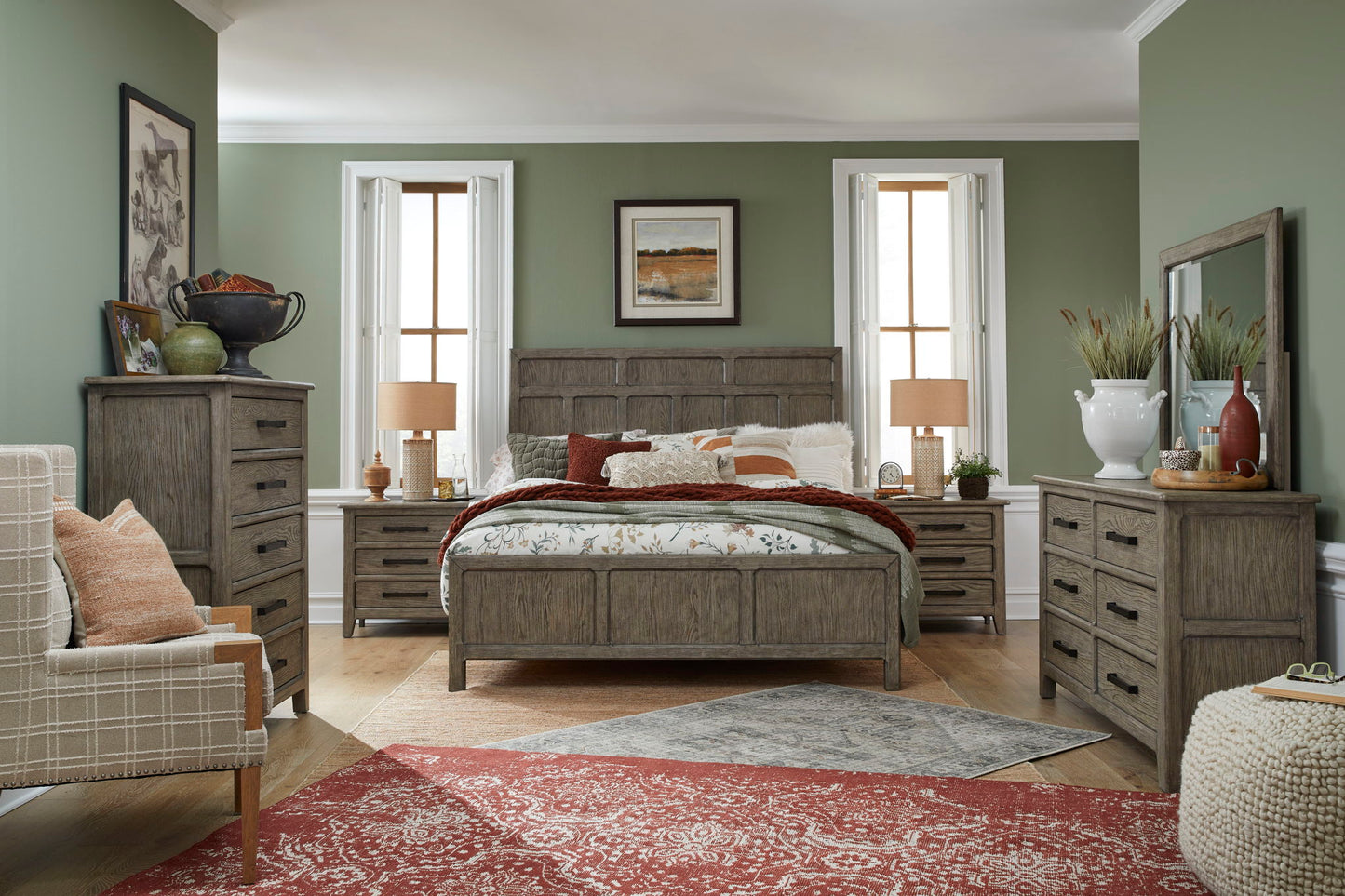 Claremont - Landscape Mirror - Smokey Taupe