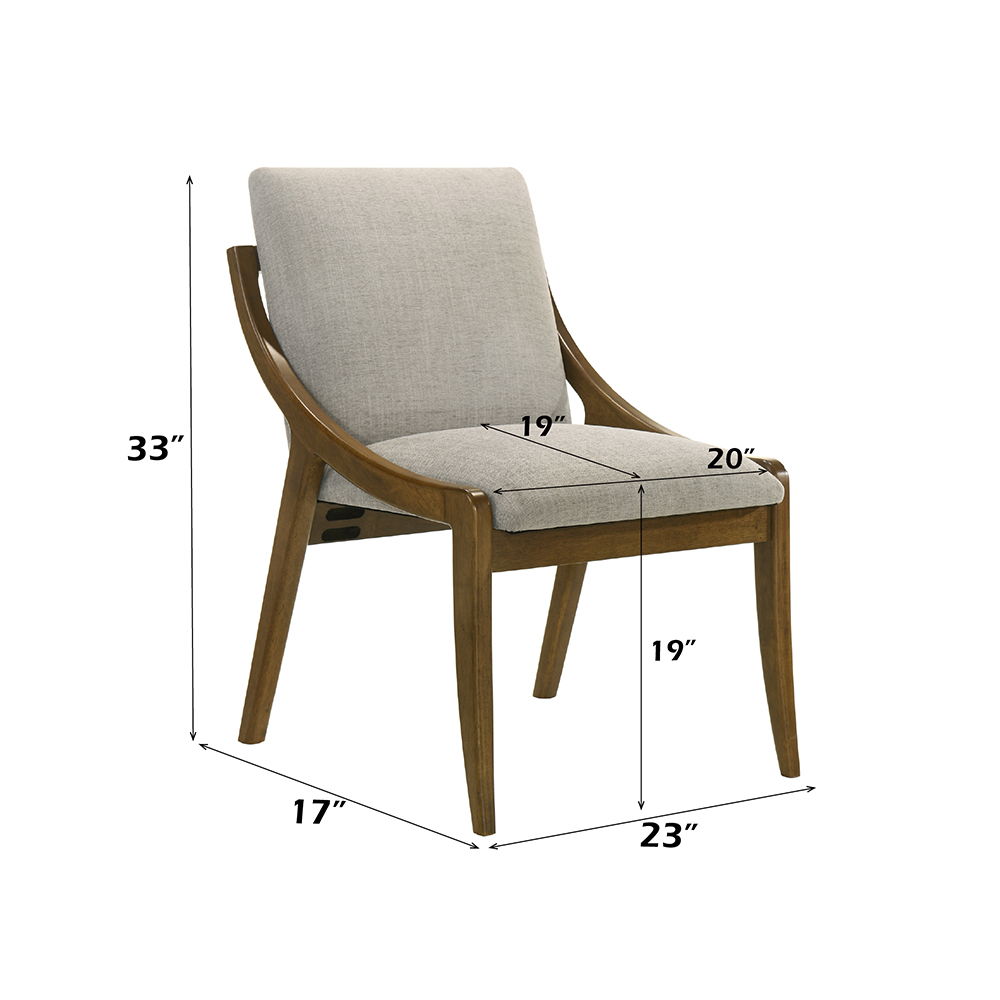 Danzel - Side Chair (Set of 2) - Gray / Vintage Oak