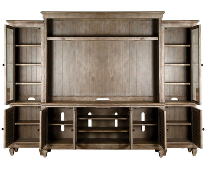 Calistoga - Rustic Entertainment Wall - Dovetail Gray