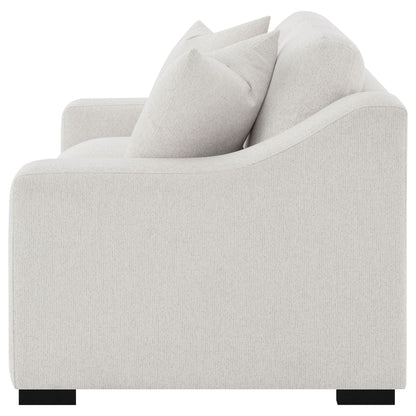 Ashlyn Fabric Upholstered Track Arm Loveseat Sand