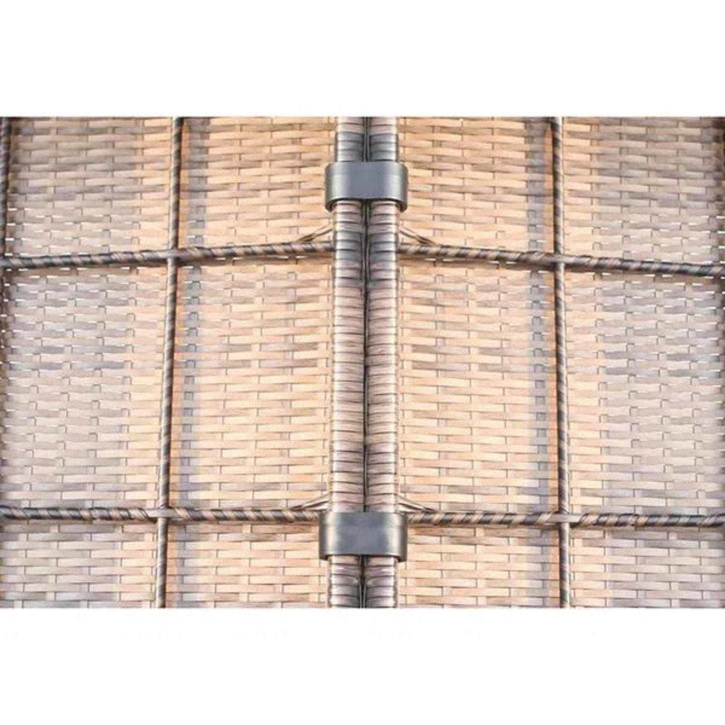 Comfortable Modern Patio Rattan Sectional Set With Cushions