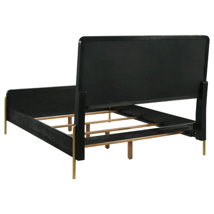 Arini 56-inch California King Panel Bed Cream and Black