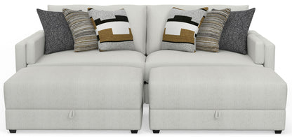 Trevor - Extra Deep Oversized Sofa With Included Storage Cocktail Ottoman
