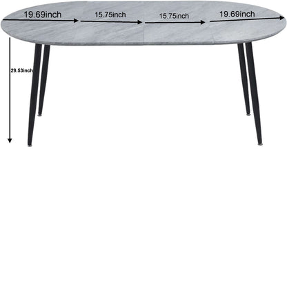Extensible Table, Dining Table, Office Table, Coffee Table Metal Leg