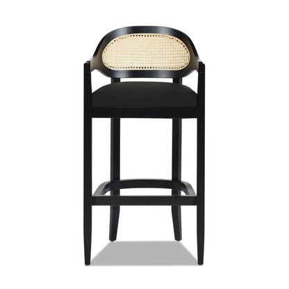 Americana - Mid-Century Modern Cane Back Counter Stool