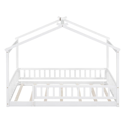 Bed House Bed Frame With Fence