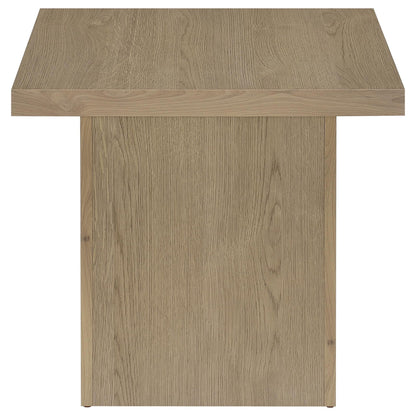 Devar Square Engineered Wood Side End Table Latte