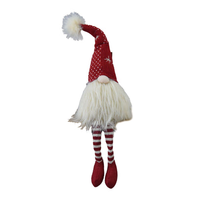 Christmas Gnomes Decorations, Christmas Table Home Ornaments For Holiday Party Gifts (Set of 2) - White / Red