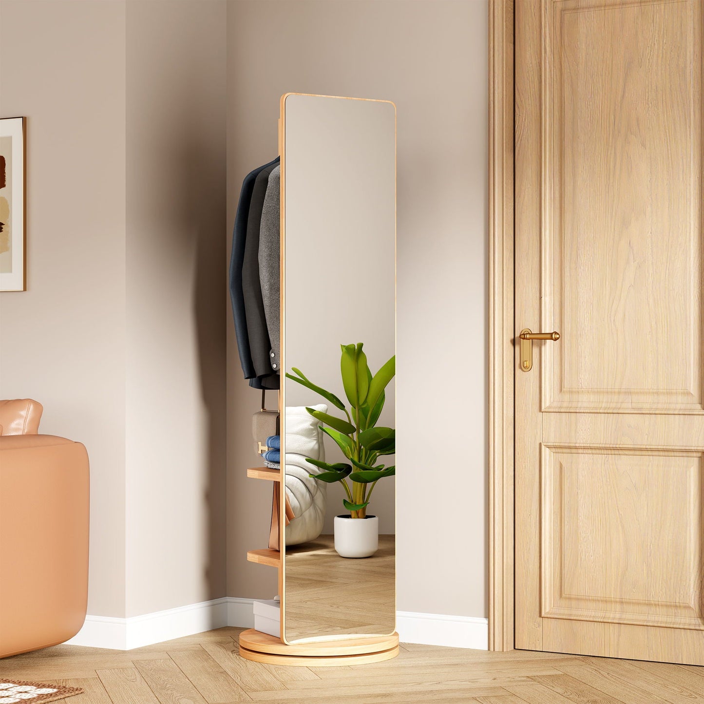 3 In 1 Multifunctional Full Length Clothing Mirror