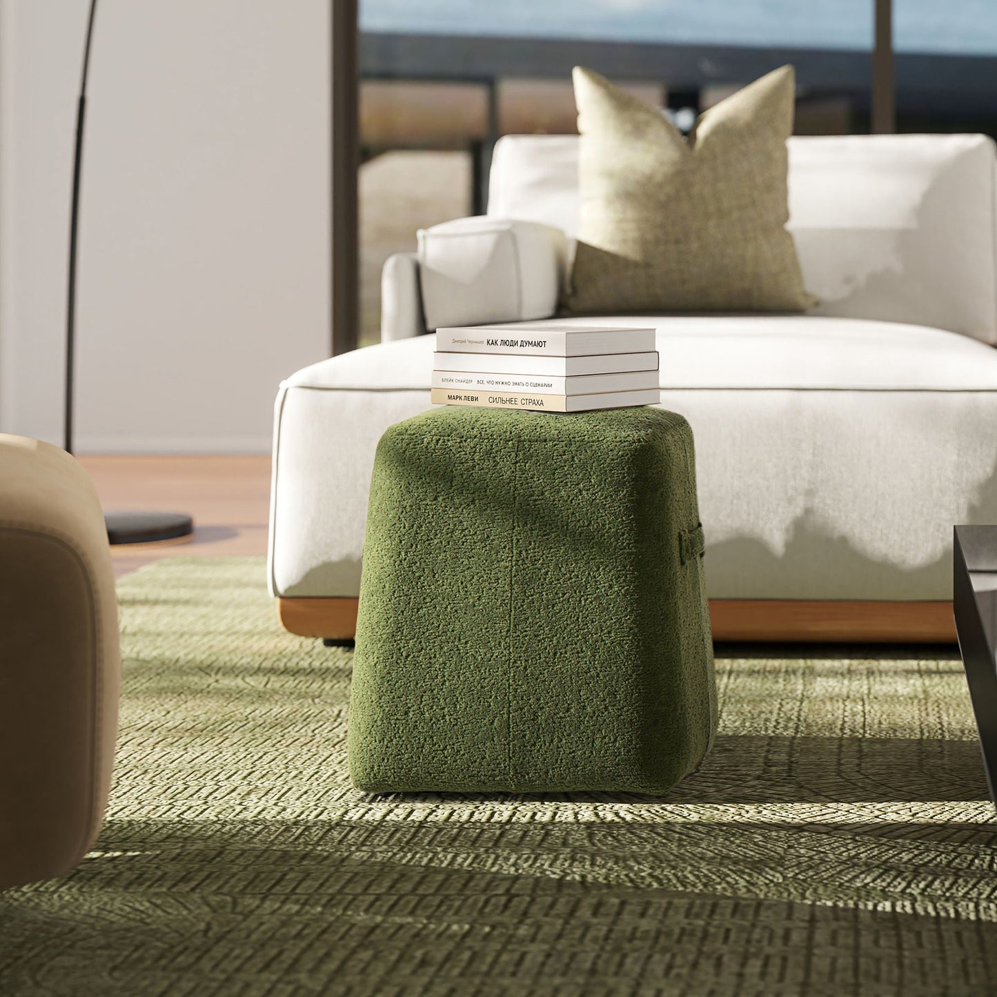 Clyde - Tapered Square Upholstered Ottoman