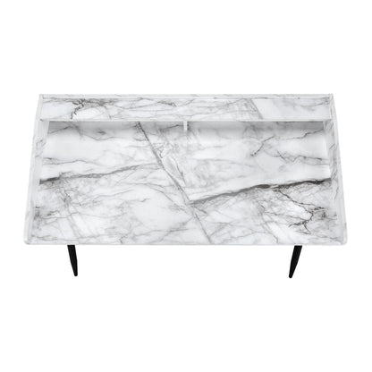 Computer Desk For Home Office, Laptop Storage Shelves, Contemporary & Modern