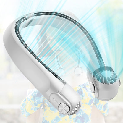 Portable Neck Hanging Fan Hands-free Cooling Personal Fan with 3 Speeds 360¼Air Flow Adjustable Neck Width for Home Office Travel Dormitory