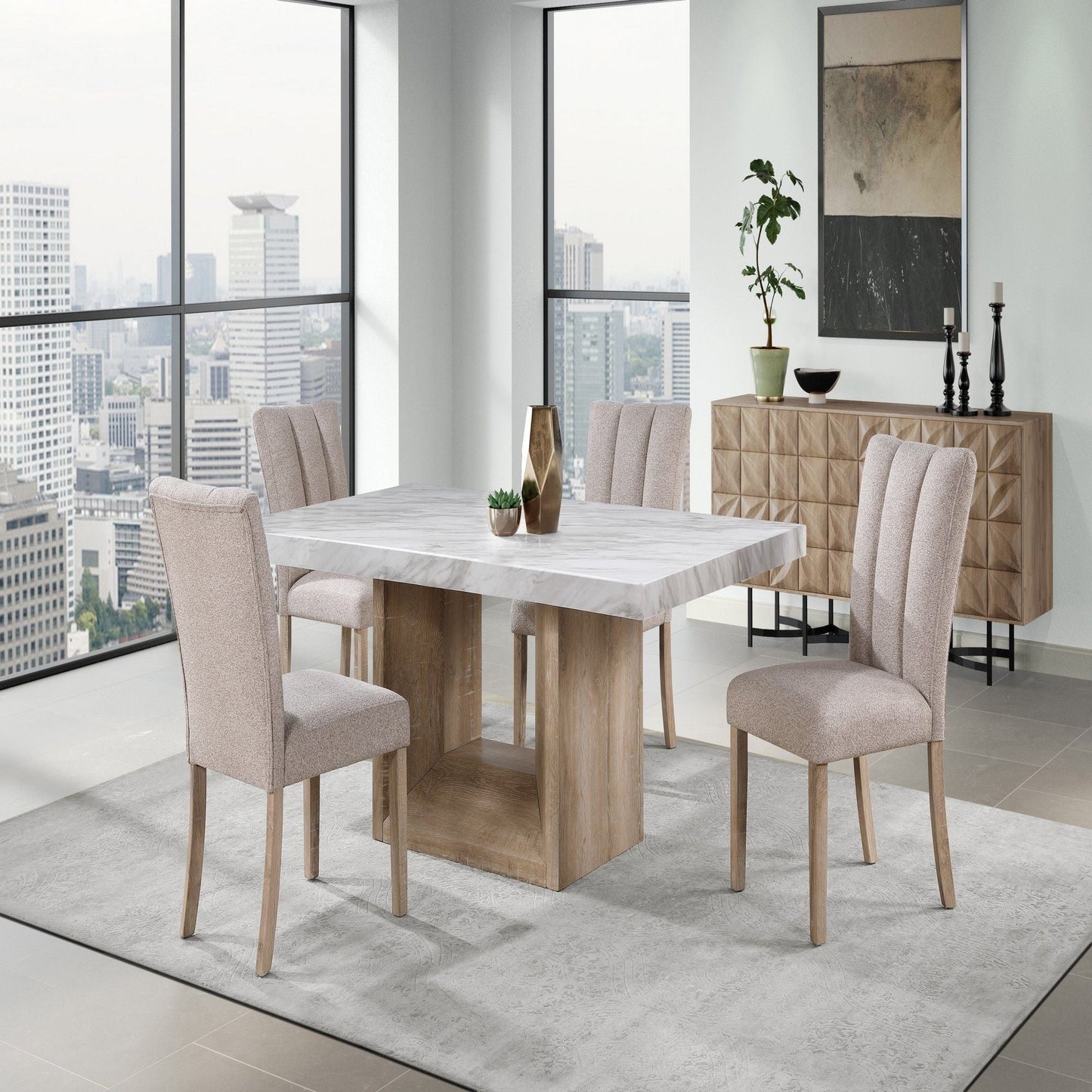 Stone - Dining Chair (Set of 2) - Beige