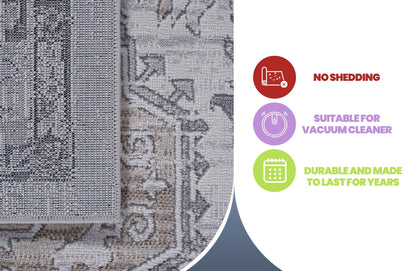 Marfi - 8' X 10' Oriental Area Rug - Ivory / Beige