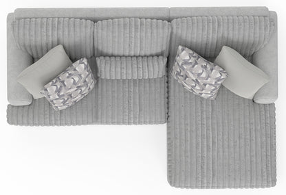 Titan - Sectional With Comfort Coil Seating And Accent Pillows Included