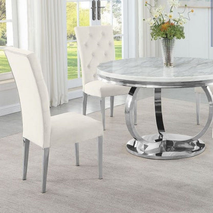 Modern Upholstered Tufted Dining Chair (Set of 2)