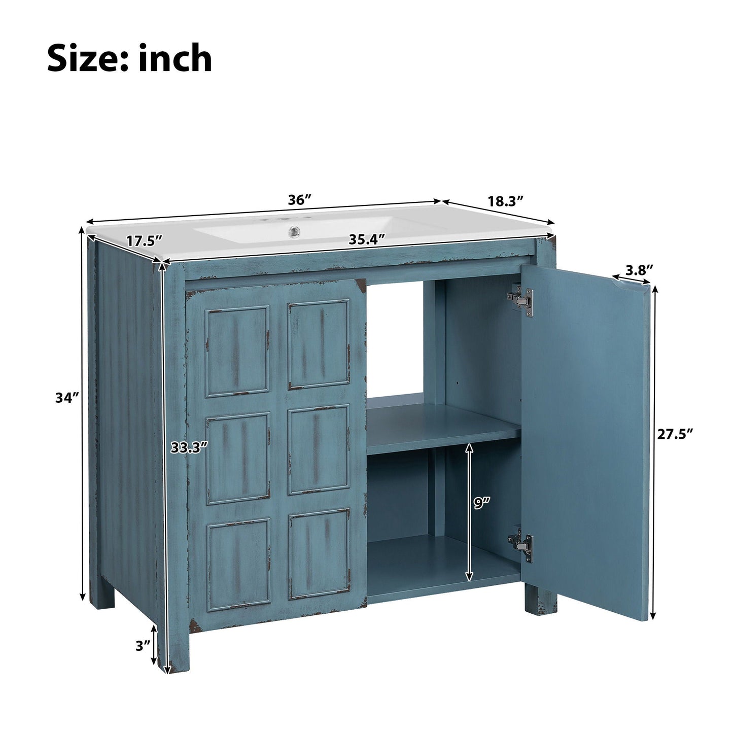 Bathroom Vanity Organizer With Sink, Combo Cabinet Set, Bathroom Storage Cabinet