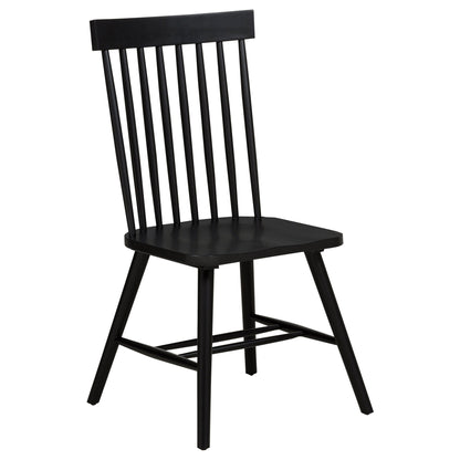 Andrews 5-piece Round Dining Table Set Light Ash and Black