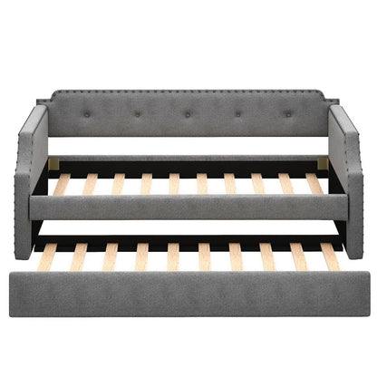 Upholstered Daybed With Trundle