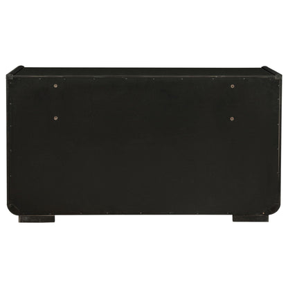Leandro 8-drawer Bedroom Dresser Cabinet Burnished Black