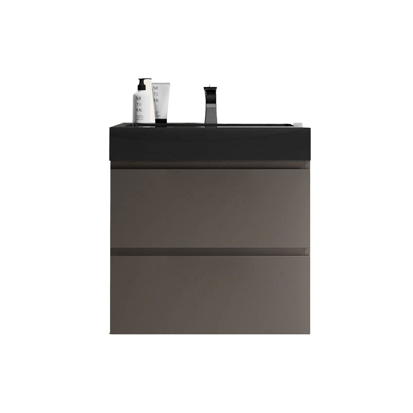 Alice - Bathroom Vanity With Sink, Large Storage Wall Mounted Floating Bathroom Vanity For Modern Bathroom, One-Piece Sink Basin Without Drain And Faucet