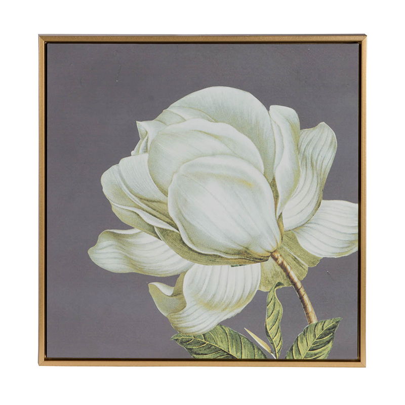 Botanical Wall Art Prints, Home Decor For Living Room Dining Room Bedroom Hallway (Set of 4) - Gray