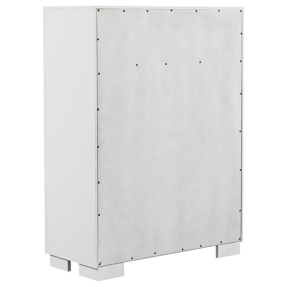 Jessica 5-drawer Bedroom Chest Snow White