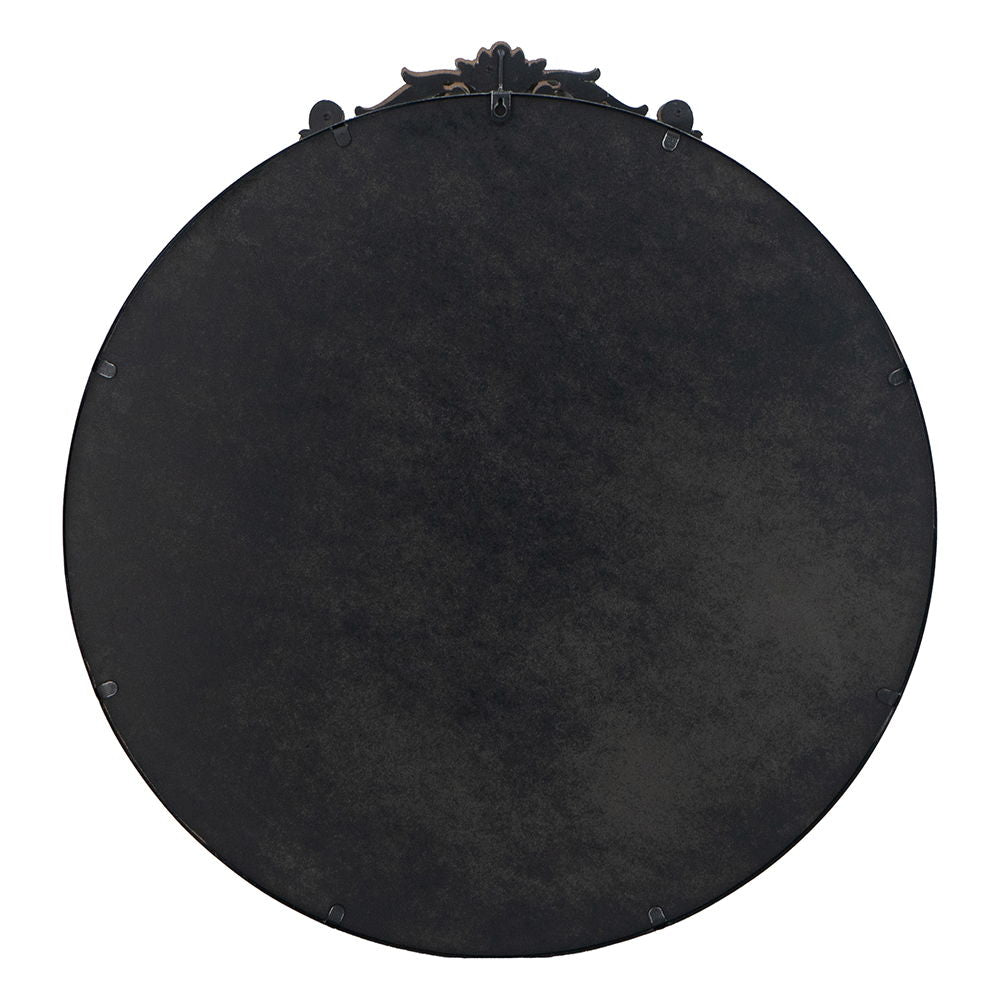 Classic Design Mirror With Baroque Inspired Frame For Bathroom, Entryway Console Lean Against Wall
