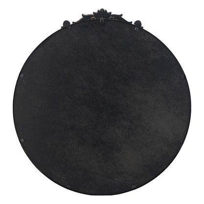Classic Design Mirror With Baroque Inspired Frame For Bathroom, Entryway Console Lean Against Wall