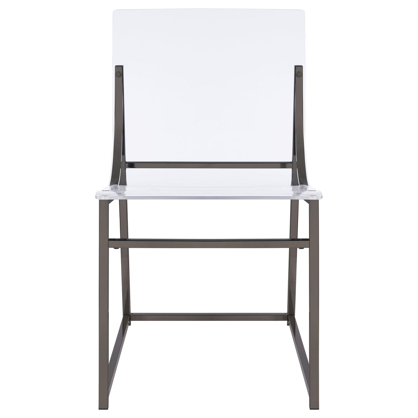 Jillian 5-piece Round Mirror Top Dining Set Black Nickel