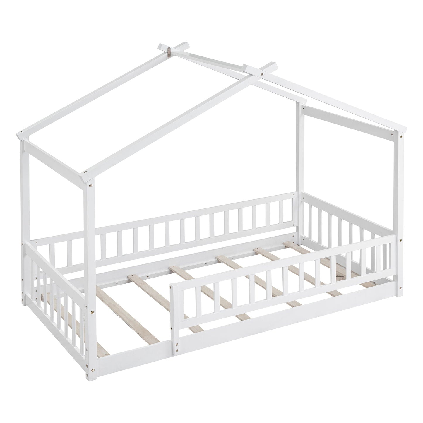 Bed House Bed Frame With Fence