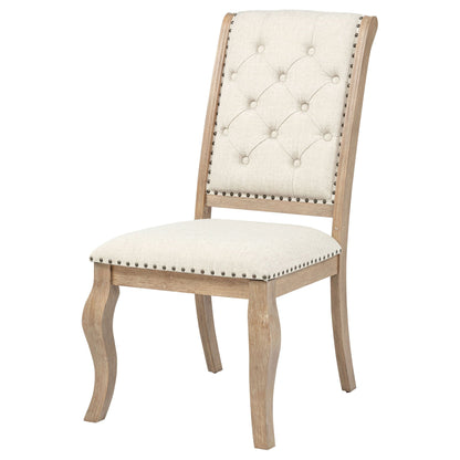 Brockway Upholstered Dining Chair Barley Brown (Set of 2)