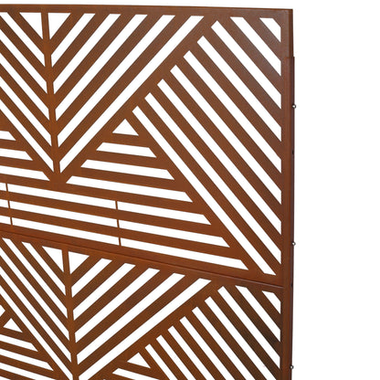 Freestanding Outdoor & Indoor Freestanding Metal Privacy Screen