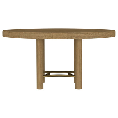 Arini 5-piece Round Dining Table Set Sand Wash and Black