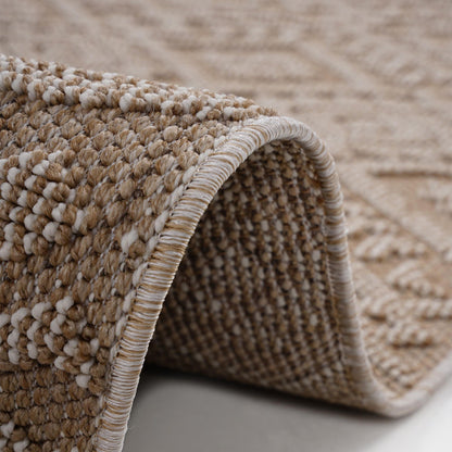 Guros - 8' X 10' Traditional Indoor / Outdoor Area Rug - Natural
