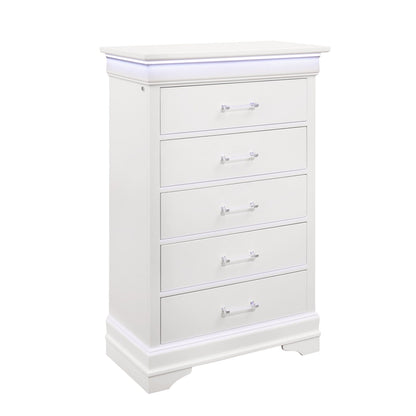 Charlston - 5 Piece Bedroom Set With LED Headboard