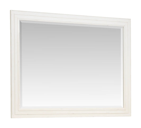 Echo Isles - Landscape Mirror - Sea Pearl And Driftwood