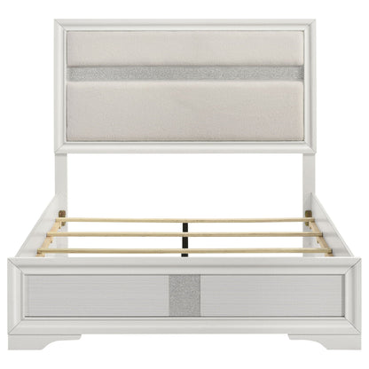 Miranda 54-inch Upholstered Full Panel Bed White