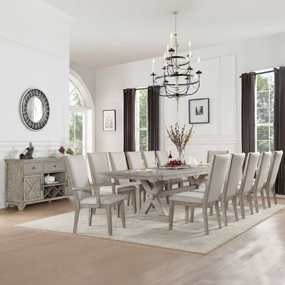 Rocky - Side Chair (Set of 2) - Fabric & Gray Oak