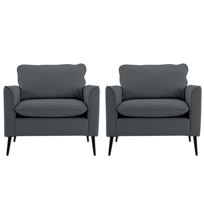 Nordic Retro Light Luxury Upholstered Sofa Chair