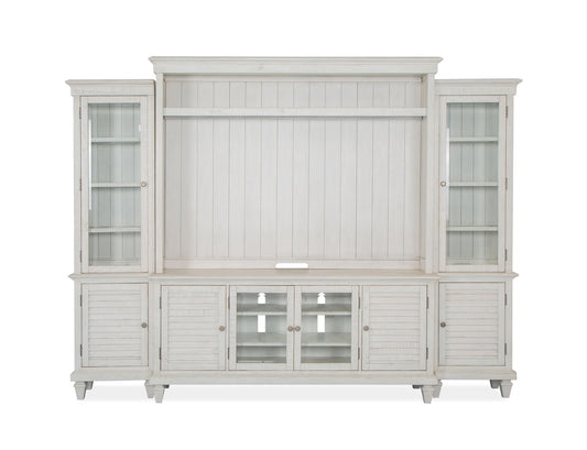 Newport - Entertainment Wall - Alabaster