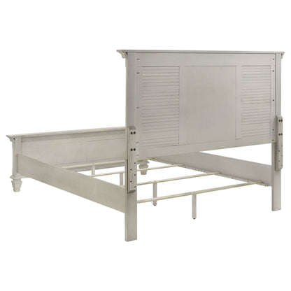 Franco 5-piece Queen Bedroom Set Distressed White