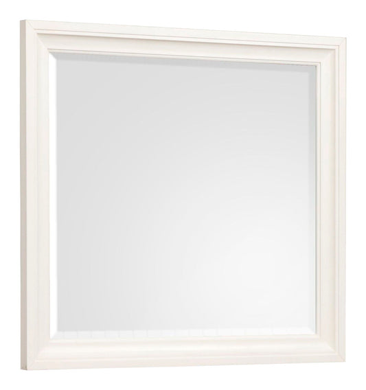 Kingston - Landscape Mirror - Whisper White And Cerused Nutmeg