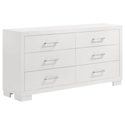 Jessica 6-drawer Dresser Snow White