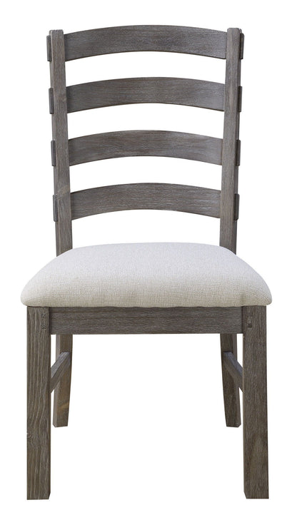 Upholstered Dining Chairs (Set of 2) - Brown - Wood