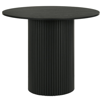 Hamlyn 5-piece Round Wood Counter Height Dining Set Black