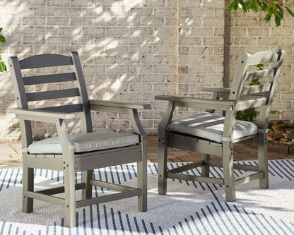 Visola - Arm Chair With Cushion (Set of 2) - Gray