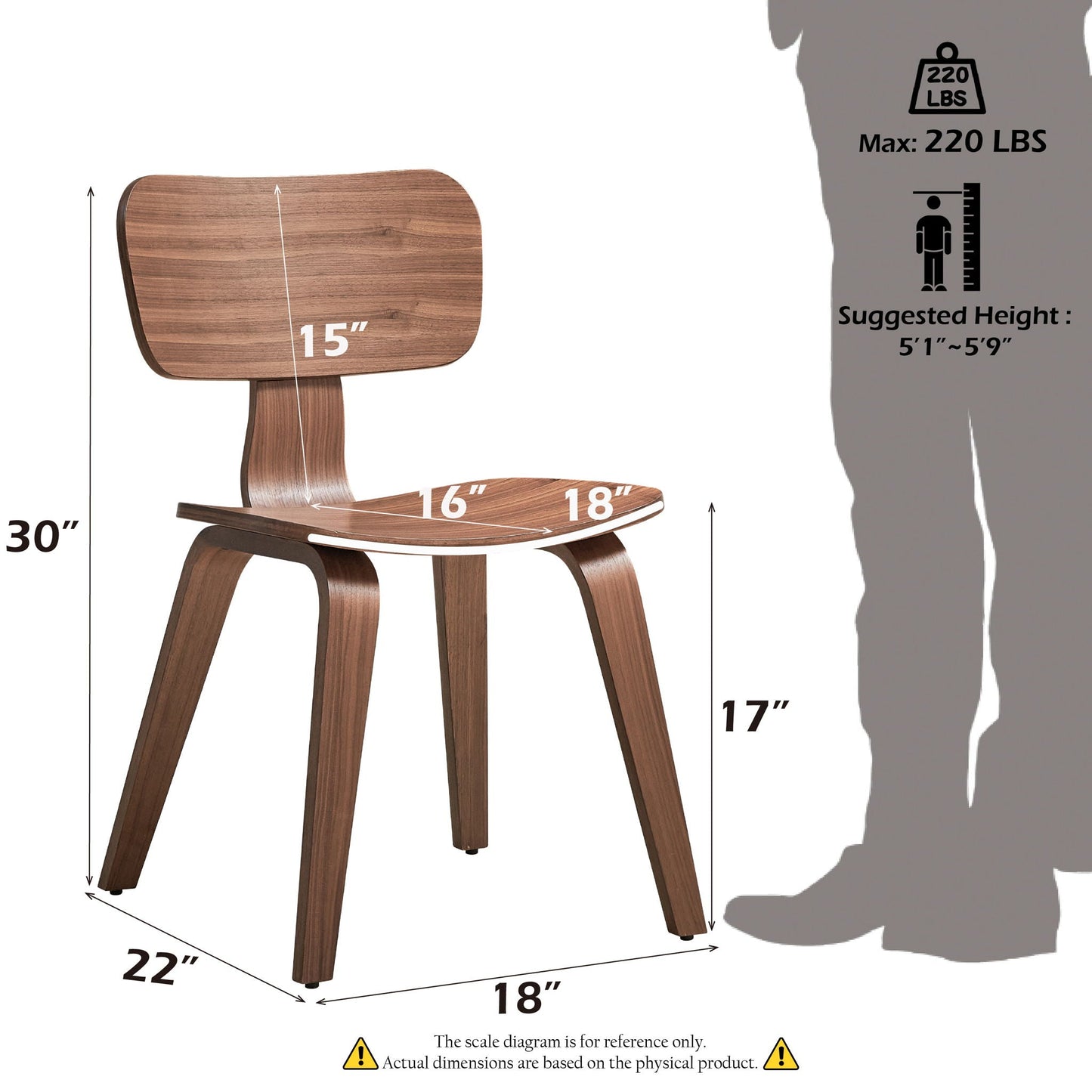 Casson - 5 Piece Dining Room Set - Walnut
