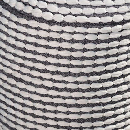 River - Handcrafted Cylindrical Pouf Water Resistant Fabric